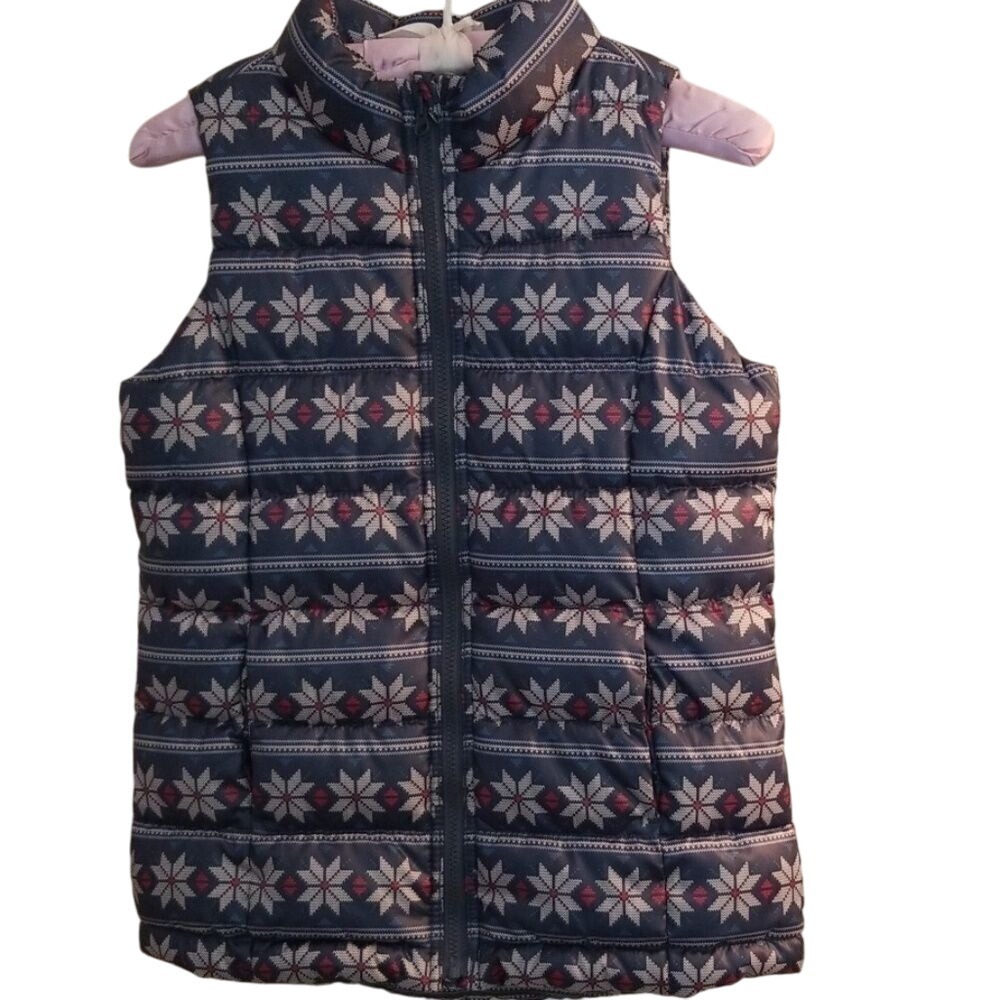 Old Navy Girl's Gray Puffy Vest‎  XL/TG(14)